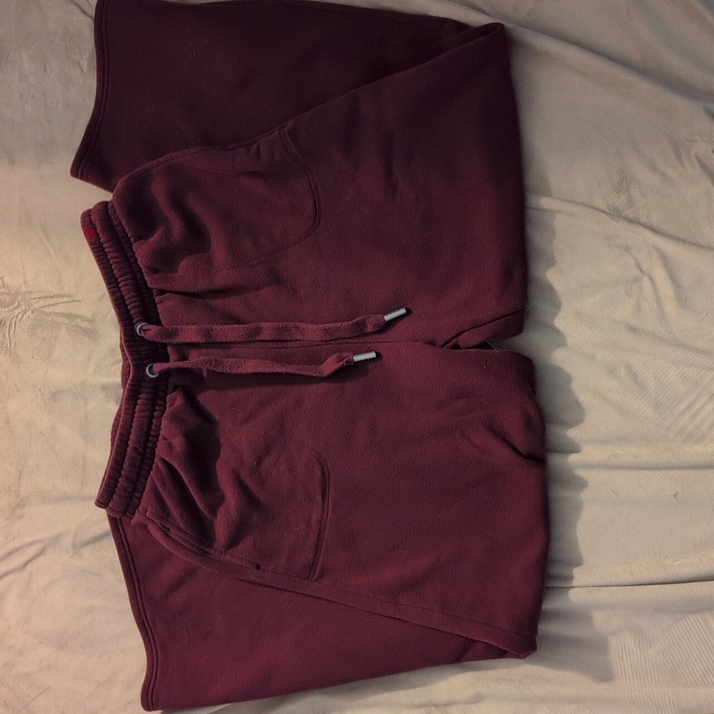 Savage X Fenty Deep Purple and Pink Wide Leg Sweatpants